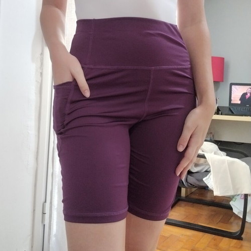 Shein purple cycling shorts like new, size S