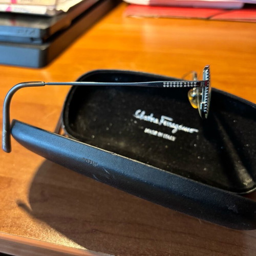 Salvatore Ferragamo Women's Eyeglasses like new, silver