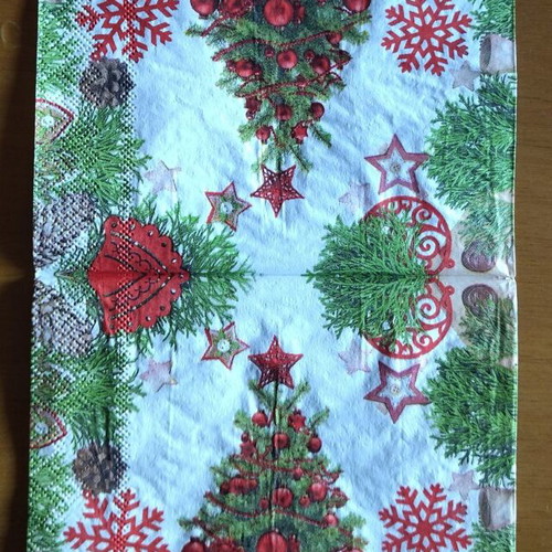Christmas napkins new, set of 3 pieces 33x33 cm