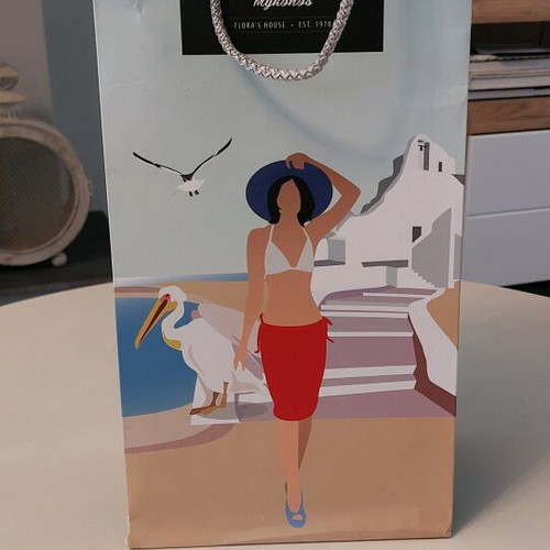 Collectible Mykonos 84600 Gift Bag used for Wine/Drink