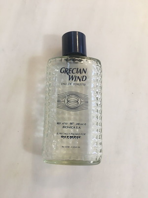 Μπουκάλι αρώματος Grecian Wind Olympic Airways 200 ml σαν καινούργιο, συλλεκτικό