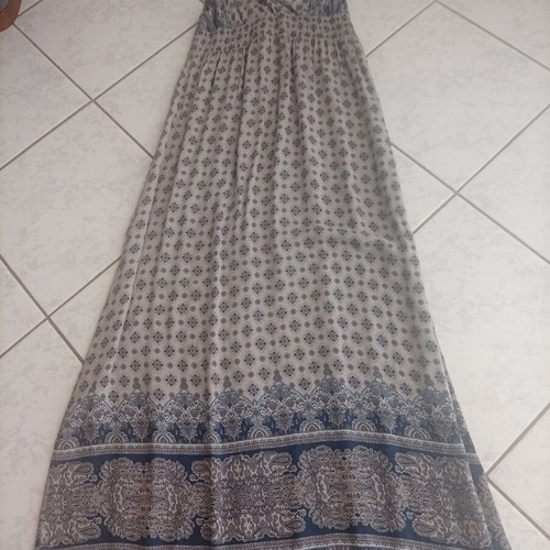 H&M boho dress, gray, size S