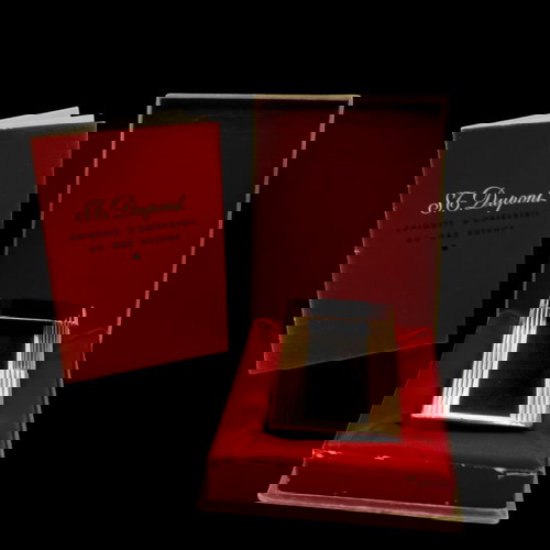 Dupont vintage αναπτήρας σαν καινούργιος, συλλεκτικός 1970s με κινέζικη λάκα