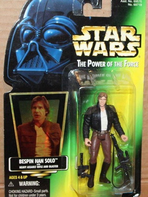 Kenner Star Wars The Power Of The Force Bespin Han Solo new