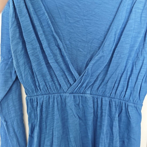 Paranoia long-sleeve blouse blue medium used, 100% cotton