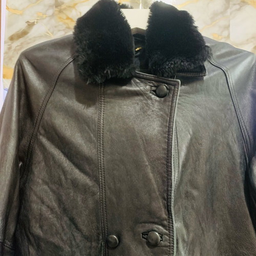 Rain women's leather jacket black, like new, XL
