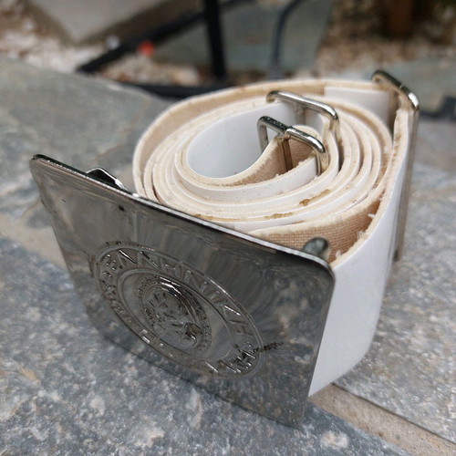 Royal Greek Gendarmerie belt 1967 like new with wooden baton 1965