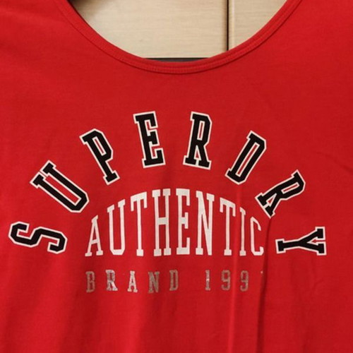 Superdry Maddox Sporty Red Bodysuit Medium New