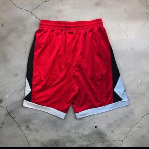 Air Jordan Diamond Basketball Shorts, red black white, size XL