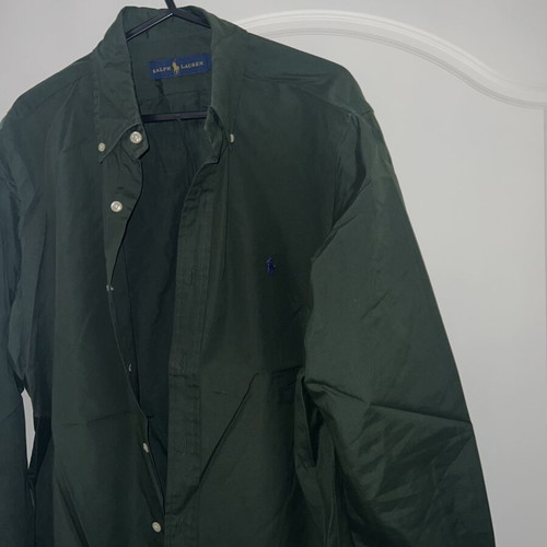Polo Ralph Lauren shirt medium dark green like new