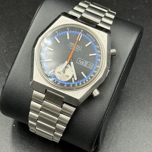 Seiko Chronograph Watch new, silver, men's