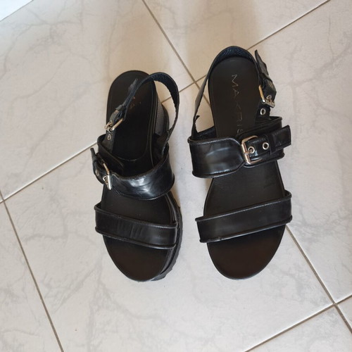 Makris black flatform sandals size 37 used