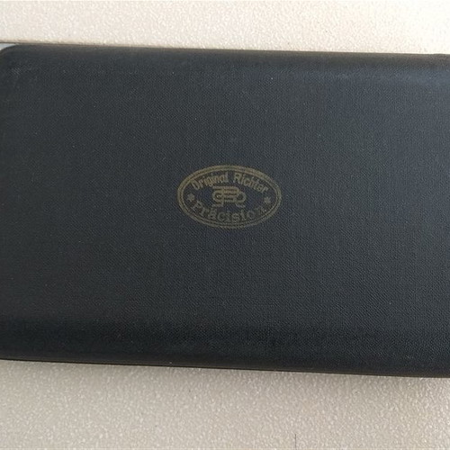 Original Richter Präcision case used, vintage German