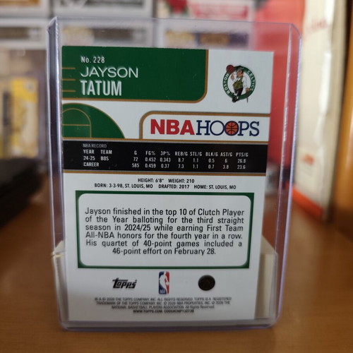 NBA Hoops Topps Jayson Tatum #228 new condition