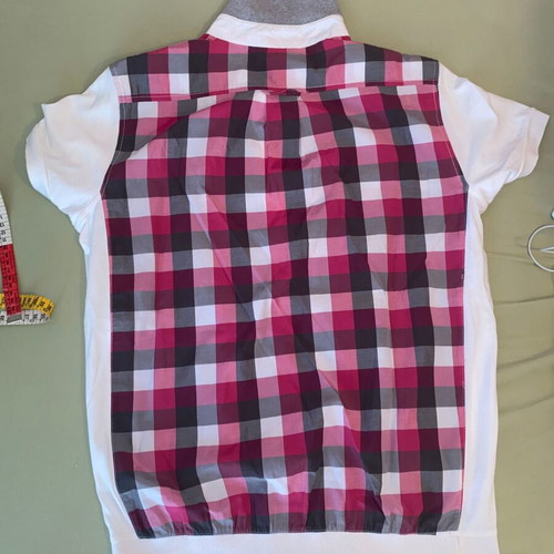 Dsquared2 hybrid shirt Large like new, pink checkered design