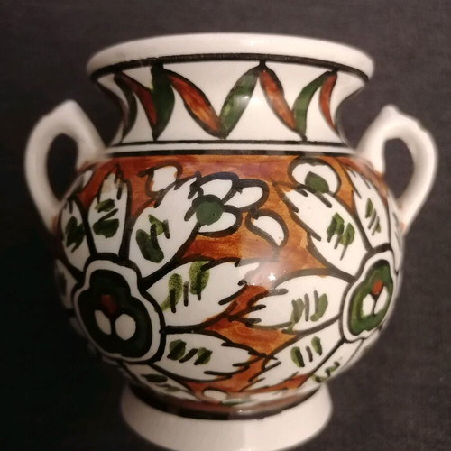 Roditiko vase used, hand-painted, Lindos Rhodes
