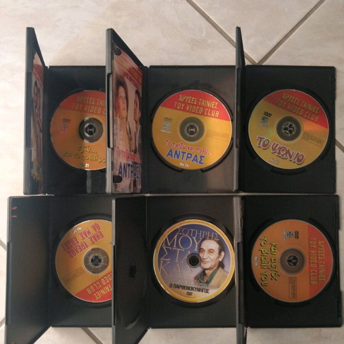 Sotiris Moustakas DVD Golden Movies of Videoclub like new, pack of 6