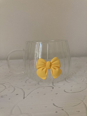 Glass Mug 350 ml with Wax Melts New