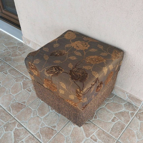 Handmade fabric stool in excellent condition