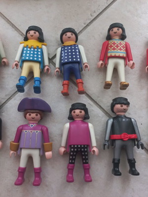 Φιγούρες Playmobil μεταχειρισμένες, σετ 10 vintage ιπποτών και ευγενών