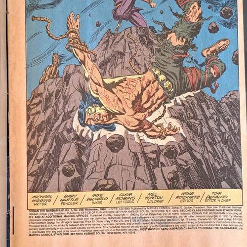 Conan the Barbarian issue 238 used Marvel Comics