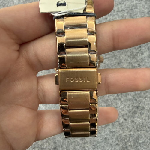 Fossil BQ1610 women's watch, rose gold dial