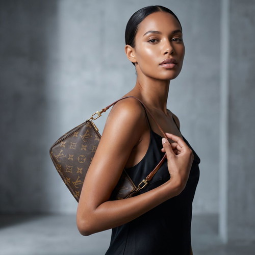 Louis Vuitton Monogram Canvas Pochette Shoulder Bag