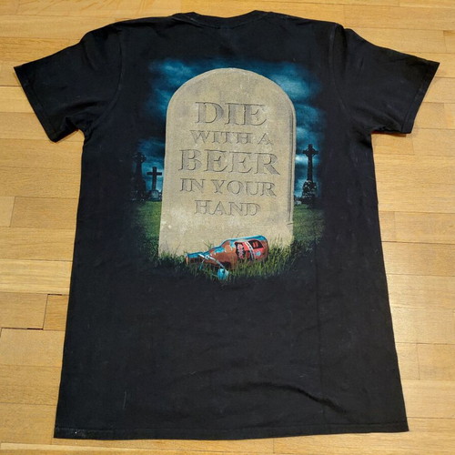 Tankard Die With A Beer Shirt size M Gildan like new