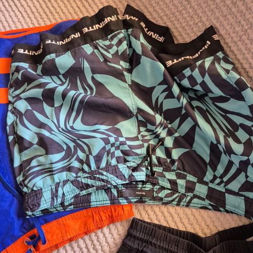 Adidas and McKenzie cotton summer shorts with 2 Berska swimsuits like new