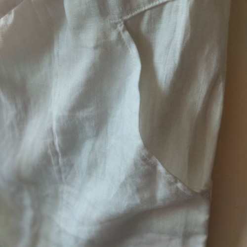 Benetton strapless linen dress with hidden straps, new, white, size M