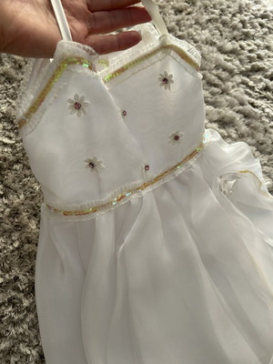 Children's embroidered handmade flower girl dress like new for ages 1-2