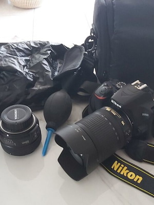 DSLR κάμερα Nikon D3500 σαν καινούργια με φακούς 18-105mm και 50mm