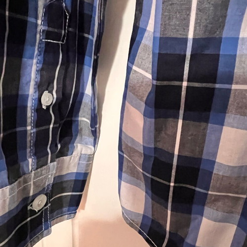 Lee Cooper Men's Checked Shirt Small New With Tags Black Blue