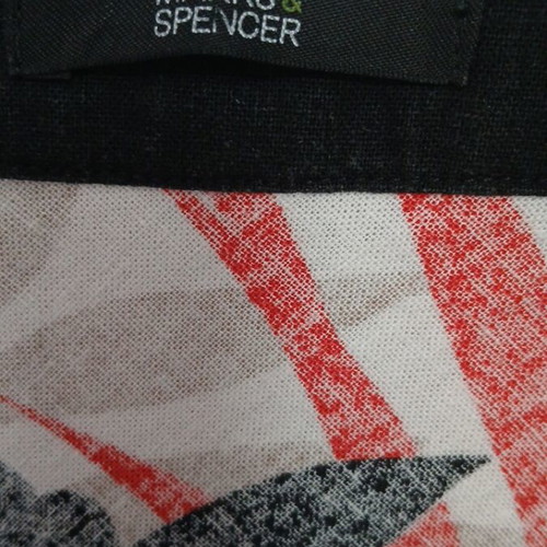 Marks & Spencer dress like new, 55% linen, multicolor, size L