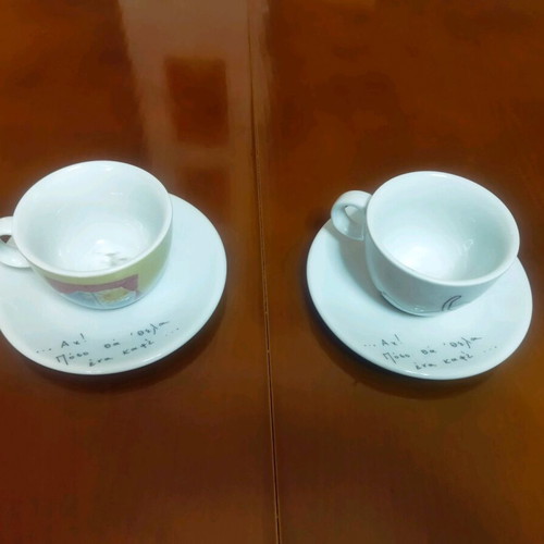 Illy Cappuccino collectible porcelain Ionia cups like new, pack of 2