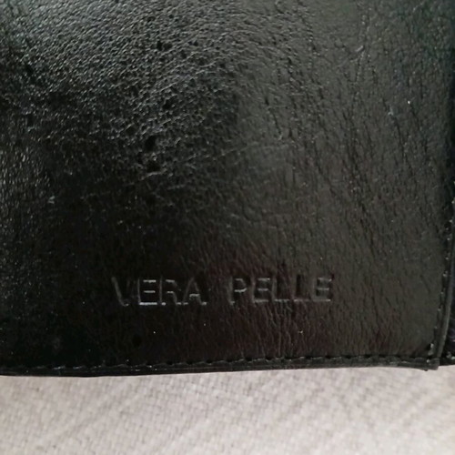 Leather wallet new black with multiple compartments