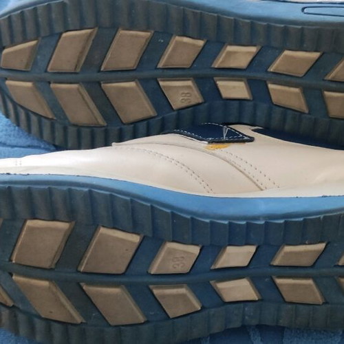 Children's shoes used leather size 38 beige and blue
