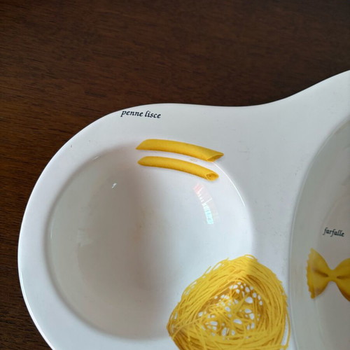 MSA Home Collection serving platter pasta theme new with 3 compartments