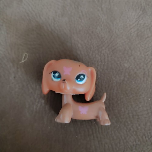 LPS Littlest Pet Shop Dachshund Dog collectible, like new, blue eyes #1010
