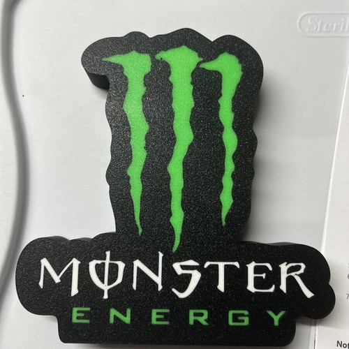 Lightbox Monster Energy Drink LED box new, plastic, USB powered