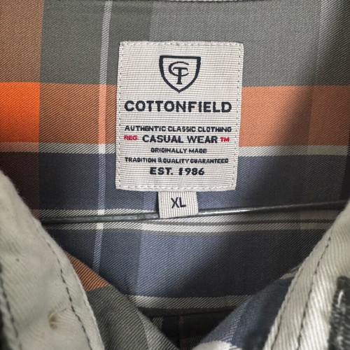 Cottonfield ανδρικό πουκάμισο καρό XL σαν καινούριο