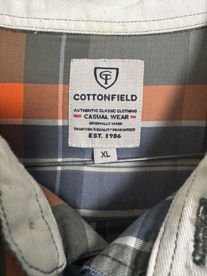 Cottonfield ανδρικό πουκάμισο καρό XL σαν καινούριο