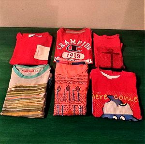 Πακέτο Επώνυμα ρούχα 3-4 ετών αγόρι T-Shirt Μπλουζάκια