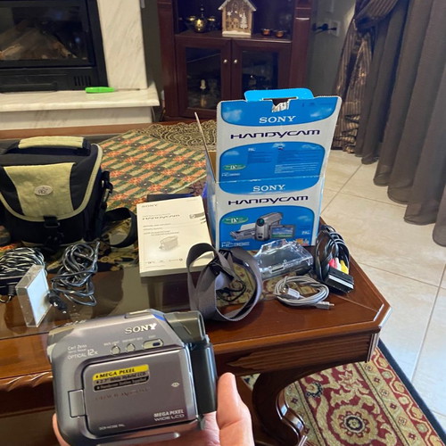 Video camera used with all accessories