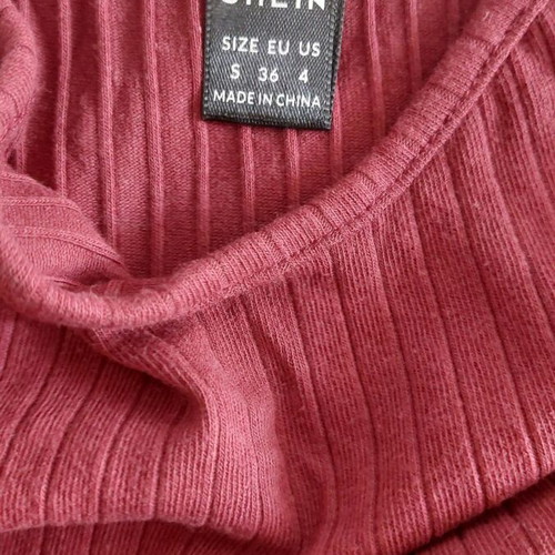 Shein mini dress like new, burgundy with straps, size S