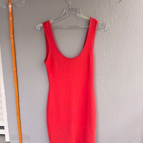 Pull & Bear fitted red mini dress with bow used