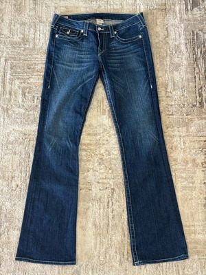True Religion bootcut pants size L like new, blue