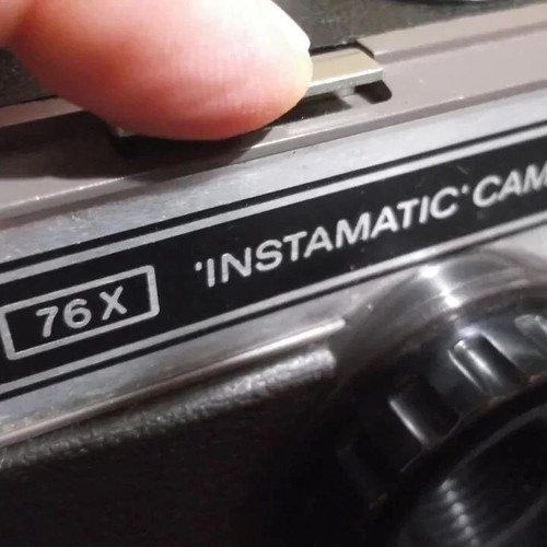 Kodak Instamatic 76X camera used, vintage film model