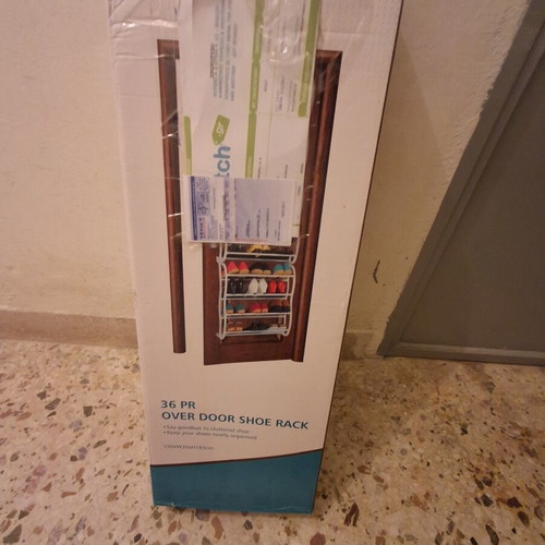 Shoe rack 36 positions new, over door or wall mount