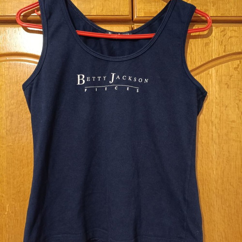 Betty Jackson Pieces sleeveless top, blue, size M